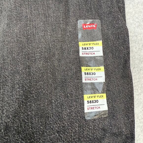 Levi's 559 Big & Tall Men's 58x30 Jeans Relaxed Straight Zip Fly Black - Picture 3 of 4